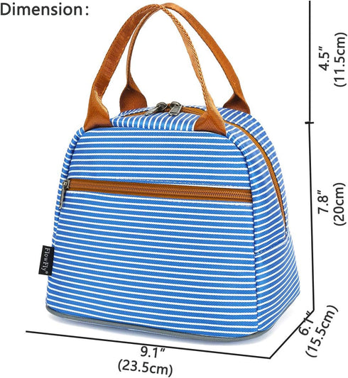 FlowFly Insulated Lunch Cooler Bag - Tote Bag Organizer for Women/Men, Royal...