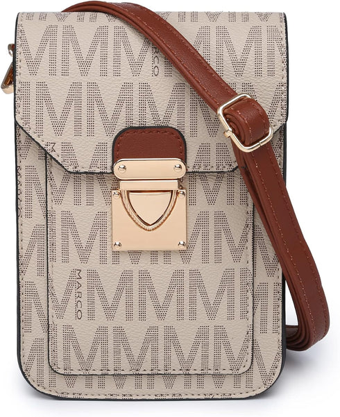 MKP Women Fashion Signature Lightweight Cute Small Crossbody Bags Cell Phone Purse Wallet Shoulder Bag With Snap Closure...