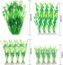 MyLifeUNIT Artificial Aquarium Plants, 13 Pack Plastic Seaweed Water Plants for Fish Tanks (Green)...