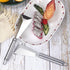 Fruit Carving Knife, 2 Pack Fruit Cutter, Stainless Steel Vegetable Carving Tools, Triangular Shape DIY Carving Knives for Home Kitchen Platter Tr...
