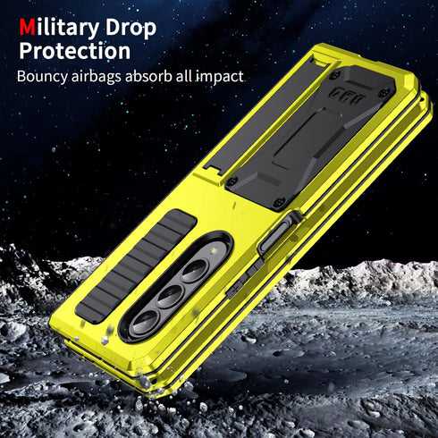 for Samsung Galaxy Z Fold 4 5G Case,Life Waterproof Shockproof Hard Case Aluminum Metal Military Heavy Duty Sturdy Protector Cover for Samsung Gal...