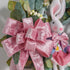 HUIHUANG Pink Velvet Wired Ribbon 1-1/2", Light Pink Velvet Wire Ribbon for Easter Wreath Supplies, Bows Making, Garland, Gift Wrapping, Spring De...