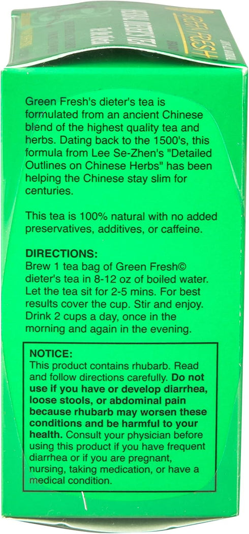 Green Fresh Extra Strength Herbal Dieters Tea (30 Count), 2.11 Ounces...