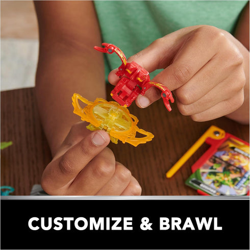 Bakugan Training Set with Titanium Dragonoid, Dragon Clan Themed, Customizable Action Figure, Trading Cards, and Playset, Kids Toys for Boys and G...