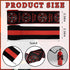Patriotic Ribbon Firefighter Support Ribbon for DIY Crafts - Patriotic Black Red Burlap Wired Edge Ribbon for 4th of July,Memorial Day Wreath Bow,...
