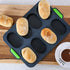 Mini Baguette Baking Tray, Non-Stick Silicone French Bread Baking Mould?DIY 8 Loave Baguette Mold Loaf Pan …...