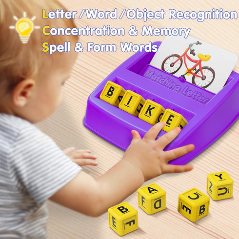 HahaGift Toddler Girl Toys Age 3 4 5 6 7?Matching Letter Game Preschool Learning Educational Toys for Kids 3-8 Year Old Boys Girls, Best Christmas...