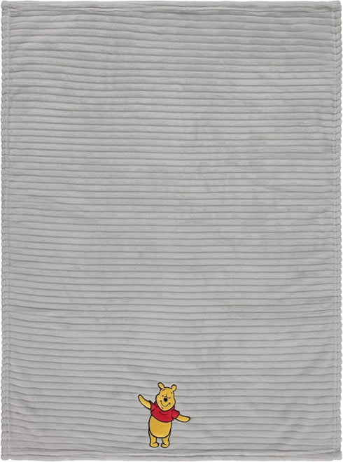 Disney Winnie The Pooh Soft Baby Blanket - Flannel Fleece Blanket for Baby Girls/Boys - Plush Crib Stroller Nursery & Daycare Blankey, Big Hug/Gre...
