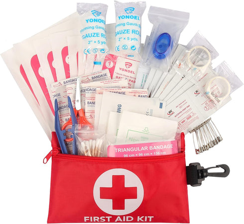 Galaxylense 128 Pcs First Aid Kits Small for Survival Emergency Trauma Military Tactical Medical School Office Home Hunting Camping Hiking Traveli...