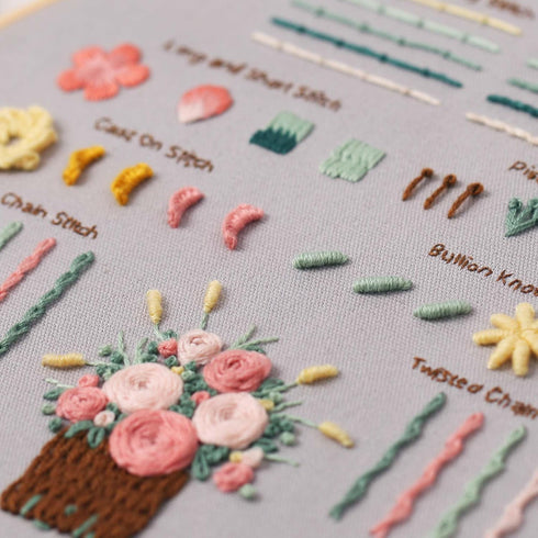 REEWISLY 3 pcs of Embroidery kit with Patterns and Instructions, DIY Adult Beginner Cross Stitch Kits, Including 1 Plastic Embroidery Hoop, 1 Pair...