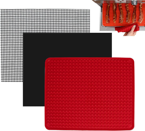 Toaster Oven Air Fryer Reusable Mats Accessories 10 x 12, Compatible with Cuisinart, Breville, Black and Decker + More, Non-Stick, Easy Clean, Foo...