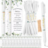 Greenery Baby Shower Pens Decoration Baby Shower Party Games Gift Cards with String Black Ink Retractable Ballpoint Pens for Girl Boy Gender Revea...