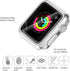 Secbolt 38mm Bling Case Compatible Apple Watch Band with Built-in Tempered Glass Screen Protector, All Around Protective Cover Frame Bumper for iW...