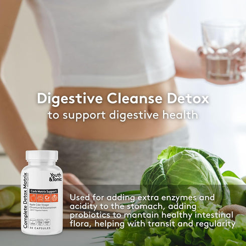 CandEase & Complete Detox Pills | Body Alkalise Restoring Normal Acidity Level | Digestive Balance & Gut Health Support | Cleanse Complex wIith Mo...