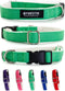 Pawsitive Hemp Dog Collar - Green Dog Collar - We Donate a Collar for Every Collar Sold. Help a shelter in Need! Solid Color Adjustable Collar Gre...
