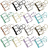 16 Pcs Binder Clips,8 Colors Hollow Design,Paper Binder Clips,Paper Clamps for Office, Home, School(L,1.9 * 2.6in)...