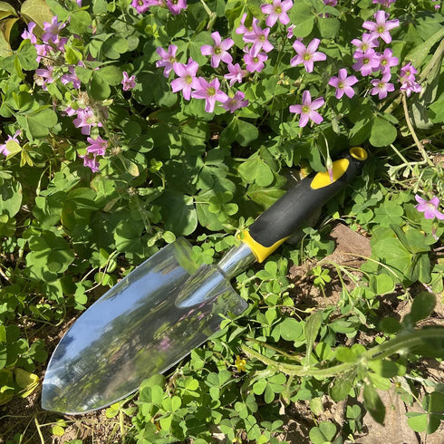 Hand Shovel for Gardening, Hand Trowel Potting Trowel Garden Tool, Cast Aluminum Heavy Duty Garden Hand Shovel Gardening Tool for Digging Planting...