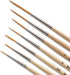 Jerry Q Art 12 Pcs Detail Paint Brushes, Golden Synthetic Hair, High Performance for Oil, Acrylic and Watercolor JQ-503...
