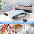 3 Pcs Makeup Bag Cosmetic Bag Set for Girls Women Checkered Travel Organizer Bathroom Toiletry Pouch Large Capacity Storage Bag (Blue-White)...