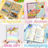 6 Ring Binder Journal with 4 Different Paper Styles, 2 Sets of Labels and 5 Paper Dividers, 5 PP Zipper Bags, 1 ruler, Aesthetic & Fashionable Sta...
