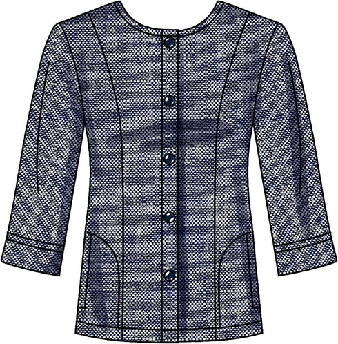 Simplicity Women's Jacket, Knit Top, and Pull-On Pants Packet, Code 9269 Sewing Pattern, Sizes 26W-32W, White...