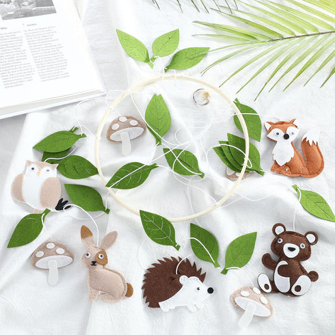 Woodland Ocean Mobile for Crib Jungle Baby Nursery Mobiles Forest Safari Toys for Crib Animals Woodland Nursery Decor for Baby Boys Girls Toys Roo...