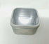Square Metal Tin Box Storage Containers with Windowed Lids - 4x4x2.25 Inches, 16 oz. - Set of 2...