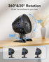 USB Desktop Small Fan, Stepless Speed Adjustment with Multiple Speed Levels, Portable Plug-in Personal Mini Fan,Quiet Powerful Airflow,Suitable fo...