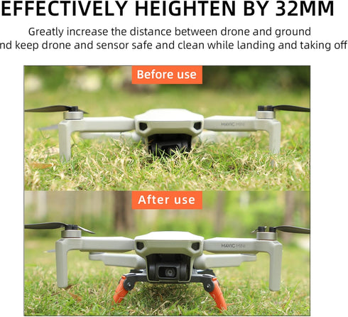 Spider Landing Gear Extension Leg Foldable Brackets Landing Gear Leg for DJI Mini 2/SE Mavic Mini, Lightweight Drone Accessories Holder Height Ext...