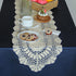 kilofly Handmade Crochet Lace Rectangular Table Runner 11 x 43 Inch, Beige...