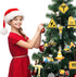 24 Pieces Christmas Ornaments Construction Wood Ornaments with Rope Trucks Hanging Wood Signs Truck Digger Cutouts Traffic Zone Wood Xmas Decorati...