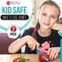 Kids Tomato Steak Knife Set for Real Cooking (Aqua) - 2pcs - Skin Friendly Serrated Edge Stainless Steel Lightweight - Safe for Children & Beginne...