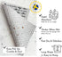 Long Gray 7 Pack Reusable Swedish Dishcloth, for Kitchen and Household Use, Super Absorbency, Made in Sweden, Cellulose Sponge Dish Cloths for Was...