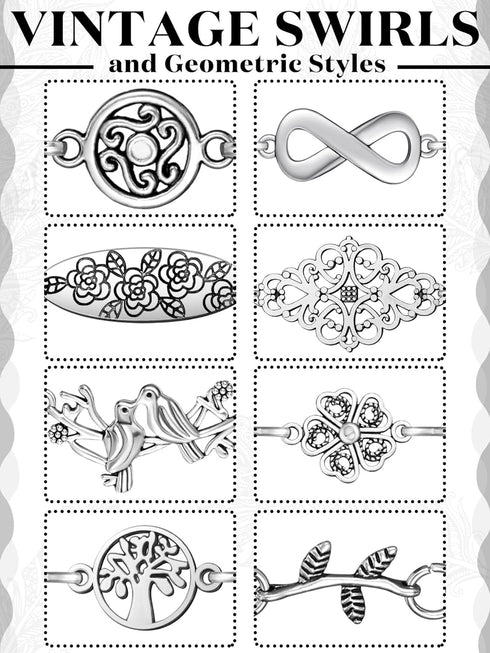 Cindeer 8 Pcs Vintage Sweater Shawl Clips Retro Cardigan Collar Clips Shirt Dress Clips Silver Sweater Clips for Women Girls...