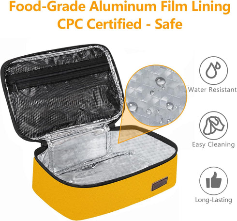 Gloppie Mini Lunch Box Small Kids Lunch Bag Compact LunchBox Bag, CPC Certified | Child-Safe Materials, Insulated LunchBag Reusable Sandwich Conta...