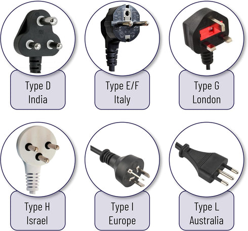 Bates- Europe to US Plug Adapter, 5 Pack, (Type A & B), European to US Plug Adapter, EU to US Plug Adapter, Adapter Europe to USA, Plug Adapter Eu...