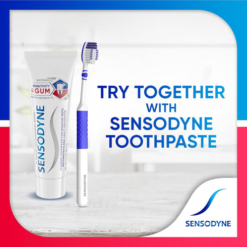Sensodyne Sensitivity & Gum Soft Toothbrush Designed for Sensitive Teeth, 4-Pack...