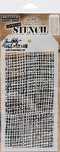 Stampers Anonymous Tim Holtz Layered Stencil, 4.125 by 8.5-Inch, Burlap...