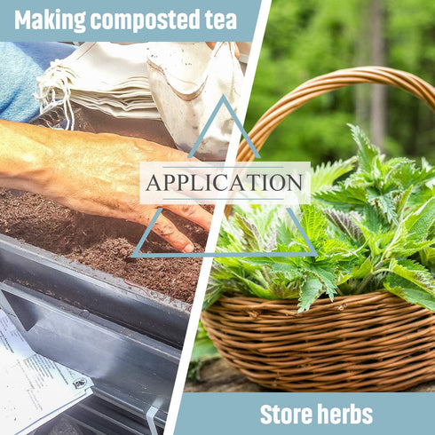 Shappy Compost Tea Bag, Pump Strainer Mesh Filter Bag with Drawstring, 600 ?m for Prevents Clogging During The Straining Process(10 Pieces,23 x 16...
