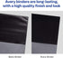 Avery Heavy-Duty 3 Ring Binder, 1 Inch Slant Rings, Orchid View Binder (79272)...