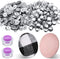 100 Sets Cover Buttons Kit with Tools Size Buttons to Cover Self Cover Buttons with Wire Backs DIY Fabric Cloth Cover Buttons (Size 24/0.59 Inch)...