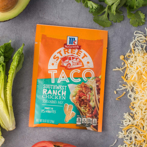 McCormick Street Taco Southwest Ranch Chicken Seasoning Mix, 0.87 oz...