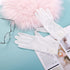 Women Short Lace Gloves Ladies Lace Floral Gloves Tea Party Gloves Bridal Wedding Gloves for Opera Prom Halloween Cosplay...