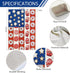 4th of July Patriotic Garden Flag Memorial Day Donuts Garden Flags 12x18 Inch Double Sided Burlap Summer Ice Cream House FLags for Independence Da...