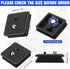 TOODOO 2 Pack 41mm and 43mm Tripod Quick Release Plate Camera Mounting Adapter, 2 Sizes QR Release Camera Tripod Ball Head Parts Replacement Compa...