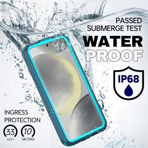 BEASTEK Galaxy S24 Waterproof Case, SRE Series Shockproof Dustproof Magnetic Ring Case, with Built-in Screen Protector Anti-Scratch 360 Cover, for...