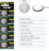 5 Pack CR2025 Battery DL2025 ECR2025 BR2025 2025 3V Lithium Coin Battery for Airtag Car Remote Key Fob Scale Watch Battery...