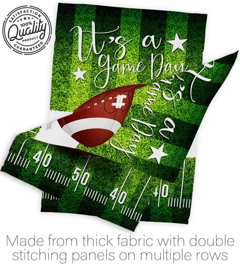 Super Bowl Decorations Football Banner NFL Game Day Flag Tapestry Sports Fans Home Decor American Gifts Team Bar Party Garden Patio Porch Small Ou...