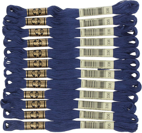 DMC 6-Strand Embroidery Cotton Floss, Navy Blue...