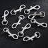 JSSHI Pack of 40 1.5" Metal Swivel Clasps Snap Lanyard Snap Hook Lobster Claw Clasp-On Keychain Ring Hook Clip for Keys, Lanyards (0.43" Inside Wi...